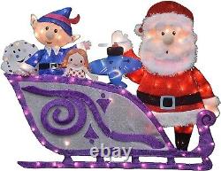 ProductWorks 16366 42 Rudolph Santa and Misfit Toys Sleigh Seasonal Decor