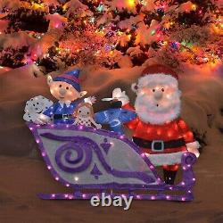 ProductWorks 16366 42 Rudolph Santa and Misfit Toys Sleigh Seasonal Decor