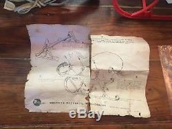 RARE! 1940's Puloron Santa Sleigh with 2 Reindeer PRICE REDUCED