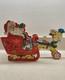 Rare! 1950's Whitman's Santa Reindeer Sleigh Promotional Christmas Dolly Toy