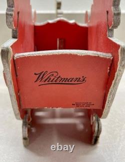 RARE! 1950's Whitman's Santa Reindeer Sleigh Promotional Christmas Dolly Toy