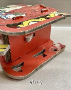 RARE! 1950's Whitman's Santa Reindeer Sleigh Promotional Christmas Dolly Toy