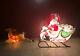 Rare Empire Blow Mold Santa Claus Sleigh Reindeer Noel Christmas Yard Decor