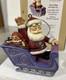 Rare Jim Shore Rudolph The Red Nose Reindeer Santa Sleigh Christmas Ornament