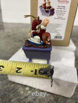 RARE Jim Shore Rudolph the Red Nose Reindeer Santa Sleigh Christmas Ornament