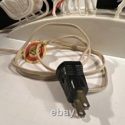 RARE Royal Electric Co Light-Up Antique Hard Plastic Sleigh Santa & Rudolph HTF