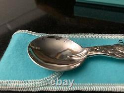 RARE Tiffany and Co. 1995 Sterling Santa Sleigh & Reindeer Christmas Spoon withBox
