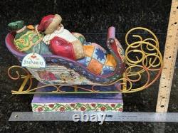READ Jim Shore Lot Santa Sleigh Delivering Joy & the 3 Dash Away Reindeer