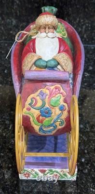 READ Jim Shore Lot Santa Sleigh Delivering Joy & the 3 Dash Away Reindeer