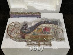 READ Jim Shore Lot Santa Sleigh Delivering Joy & the 3 Dash Away Reindeer