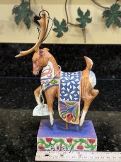 READ Jim Shore Lot Santa Sleigh Delivering Joy & the 3 Dash Away Reindeer