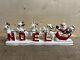 Relco Noel Santa Sleigh Reindeer Christmas Taper Candle Holder 1950's Mcm Japan