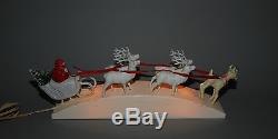 Royal Lighted Santa Sleigh And Reindeer