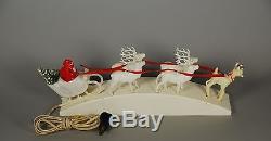 Royal Lighted Santa Sleigh And Reindeer