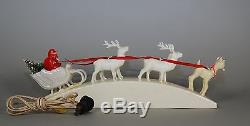 Royal Lighted Santa Sleigh And Reindeer