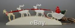 Royal Lighted Santa Sleigh And Reindeer