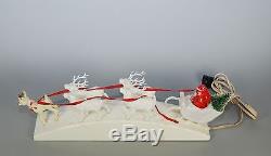 Royal Lighted Santa Sleigh And Reindeer