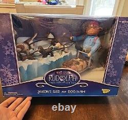 RUDOLPH Reindeer YUKON CORNELIUS Sled Team Memory Lane Playing Mantis 2002 NEW