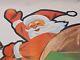 Rare Vintage Santa Sleigh Reindeer Christmas Litho Poster? Union Stamp
