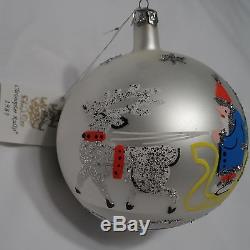 Radko 1989 SANTA SLEIGH Vintage RARE Santa in a Sleigh withReindeer NEW withTag