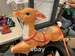 Rare Empire 34 Blow Mold Reindeer for the Santa Sleigh Christmas Lawn