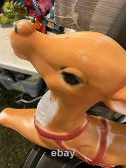 Rare Empire 34 Blow Mold Reindeer for the Santa Sleigh Christmas Lawn