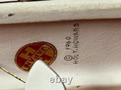 Rare Holt Howard 1959 Santa WithSleigh & 2 Starburst Reindeer Candleholders Japan