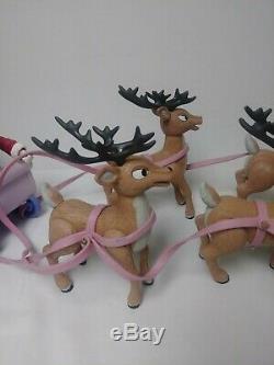 Rare Memory Lane Rudolph The Rednosed Reindeer Santa's Sleigh And Reindeer Team