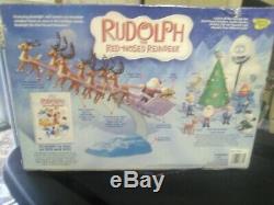 Rare Memory Lane Rudolph The Rednosed Reindeer Santa's Sleigh And Reindeer Team
