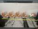 Rare Santa Sleigh And Eight Reindeer Christmas Vtg Blow Mold Pathway Toppers