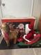 Rare Vintage 1993 Santa's Best Animated Santa, Reindeer And Sleigh Read