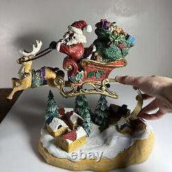 Rare Vintage 1994 Mercuries Bouncing Santa with reindeer and sleigh