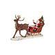 Regency International Santa In Sleigh With Reindeer Figurine, 17 Inches, Mult