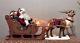 Reindeer And Santa On Sleigh Trim A Home Animated, Lighted, Christmas Decor 1991