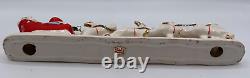 Relco Santa Sleigh Chained Reindeer NOEL Candleholder withBox Candles 1950s Japan