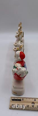 Relco Santa Sleigh Chained Reindeer NOEL Candleholder withBox Candles 1950s Japan