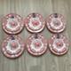 Royal Stafford Red Santa's Sleigh Reindeer Christmas Dinner & Salad Plates 12 Ct