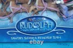 Rudolph And The Island Of Misfit Toys Santa's Sleigh & Reindeer Team Toy Set