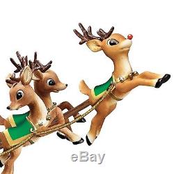 Rudolph Christmas Journey 50th Anniversary Sculpture Santa Sleigh Bumble Sam NEW