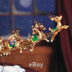 Rudolph Christmas Journey 50th Anniversary Sculpture Santa Sleigh Bumble Sam NEW