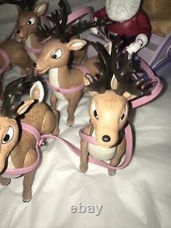 Rudolph Island of Misfit Toys Santa's Sleigh and Reindeer Team 2002 Memory Lane