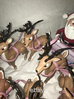 Rudolph Island of Misfit Toys Santa's Sleigh and Reindeer Team 2002 Memory Lane