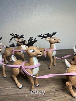 Rudolph Island of Misfit Toys Santas Sleigh & Reindeer Team 2002 Memory Lane 32
