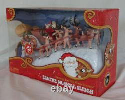 Rudolph Red Nosed Reindeer Santa's Musical Sleigh ForeverFun -Tested Works