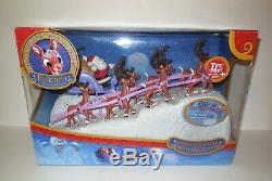 Rudolph Red Nosed Reindeer Santa's Sleigh Team With Music Set New In ...