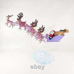 Rudolph Red-Nosed Reindeer Santas Sleigh Team Music Set Xmas Display 2014 in Box