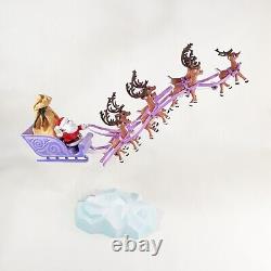 Rudolph Red-Nosed Reindeer Santas Sleigh Team Music Set Xmas Display 2014 in Box