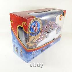 Rudolph Red-Nosed Reindeer Santas Sleigh Team Music Set Xmas Display 2014 in Box