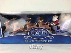 Rudolph Red Nosed Reindeer Santas Sleigh and Reindeer Team Island of Misfit Toys