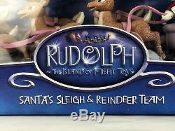 Rudolph Red Nosed Reindeer Santas Sleigh and Reindeer Team Island of Misfit Toys